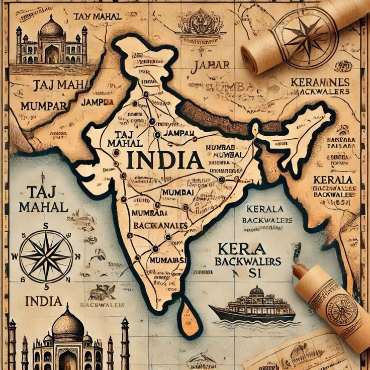 tourism in india map