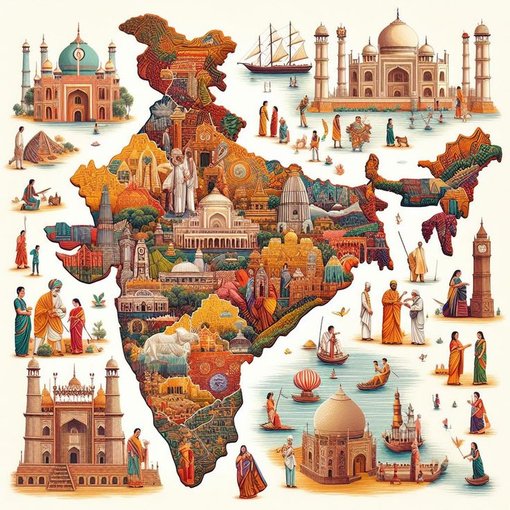 tourism in india map